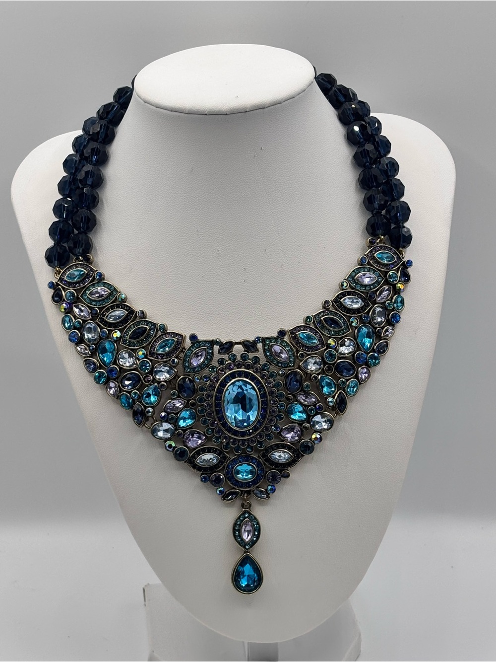 Heidi Daus Worth Waiting For Necklace in Blue Multi JP477